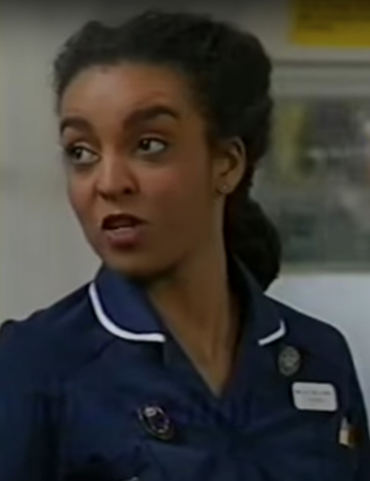 Adjoa Andoh as Beth in the theme song sequence of the BBC&#x27;s &quot;Health &amp;amp; Efficiency&quot;