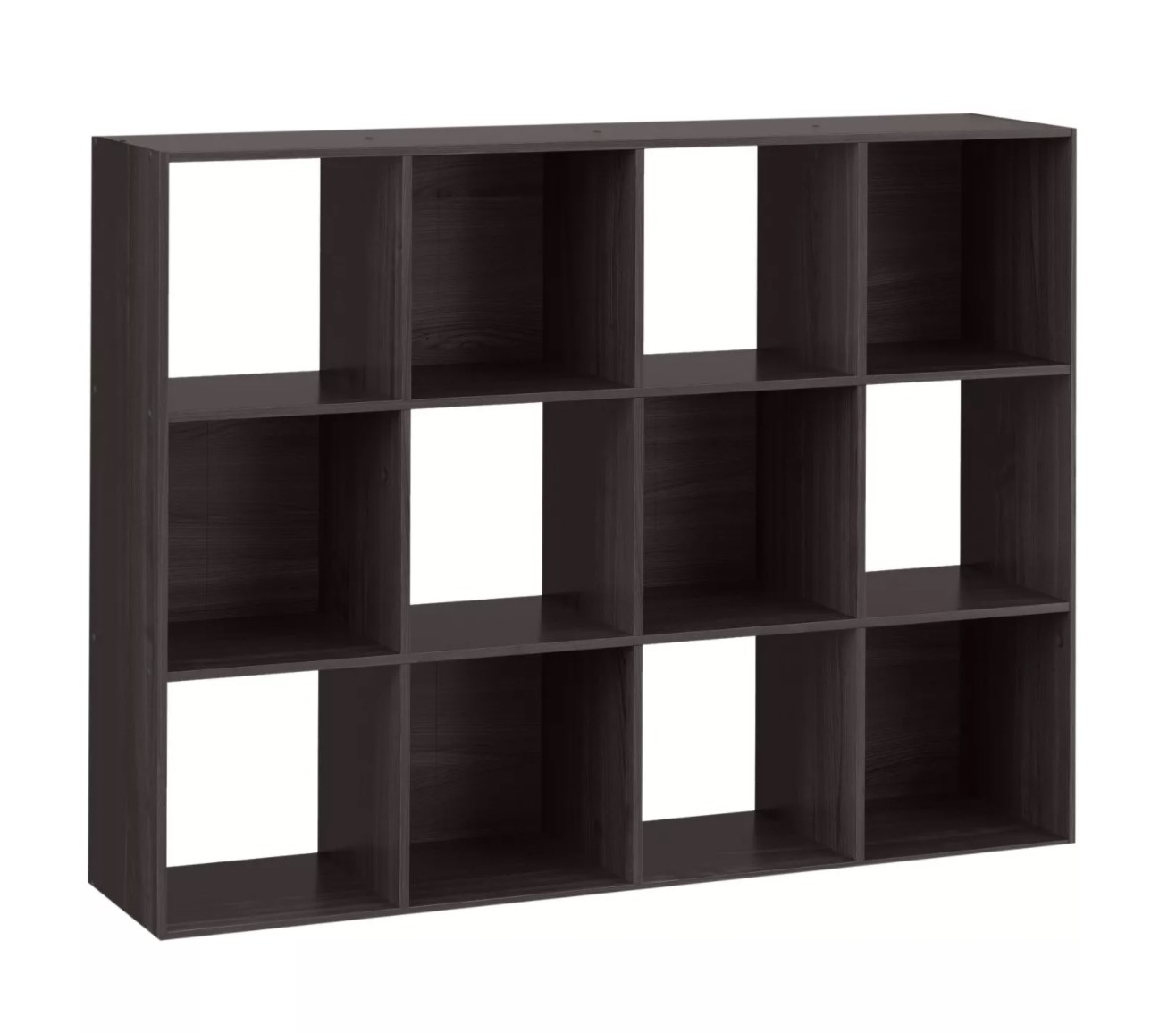brown cube organizer shelf