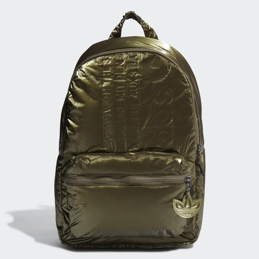 The backpack in olive green