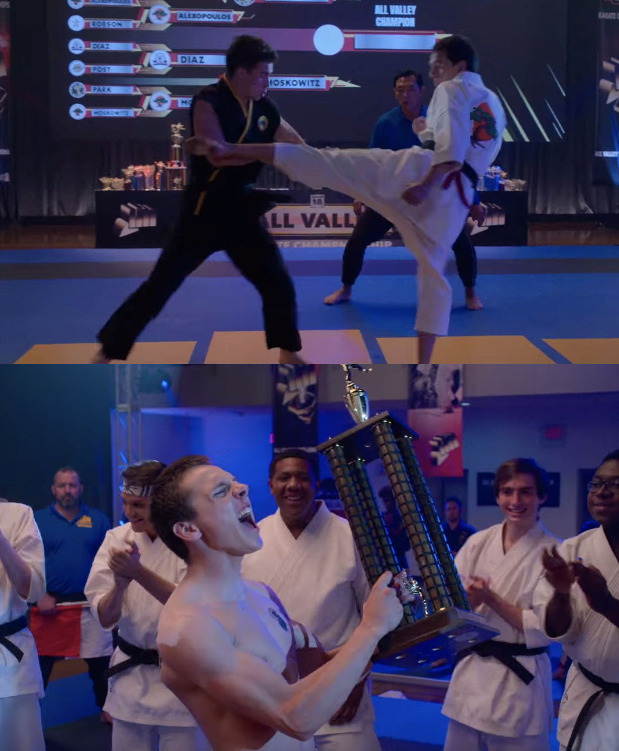 Cobra Kai Cast Reacts To Miguel And Robby's Season 5 Rematch