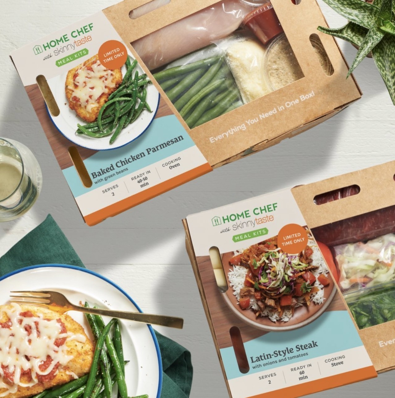 different Home Chef meal kits