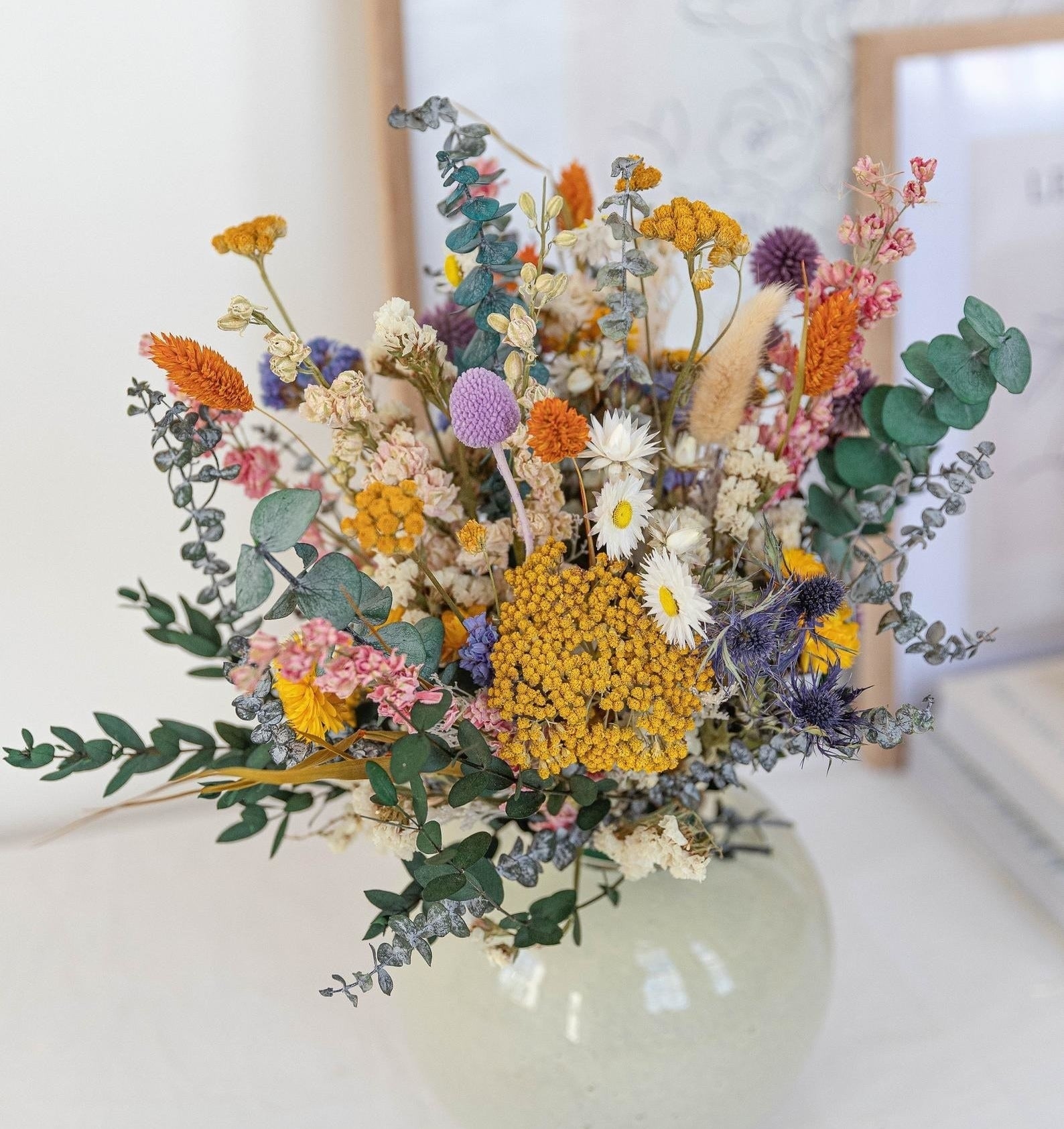 the bouquet in a vase