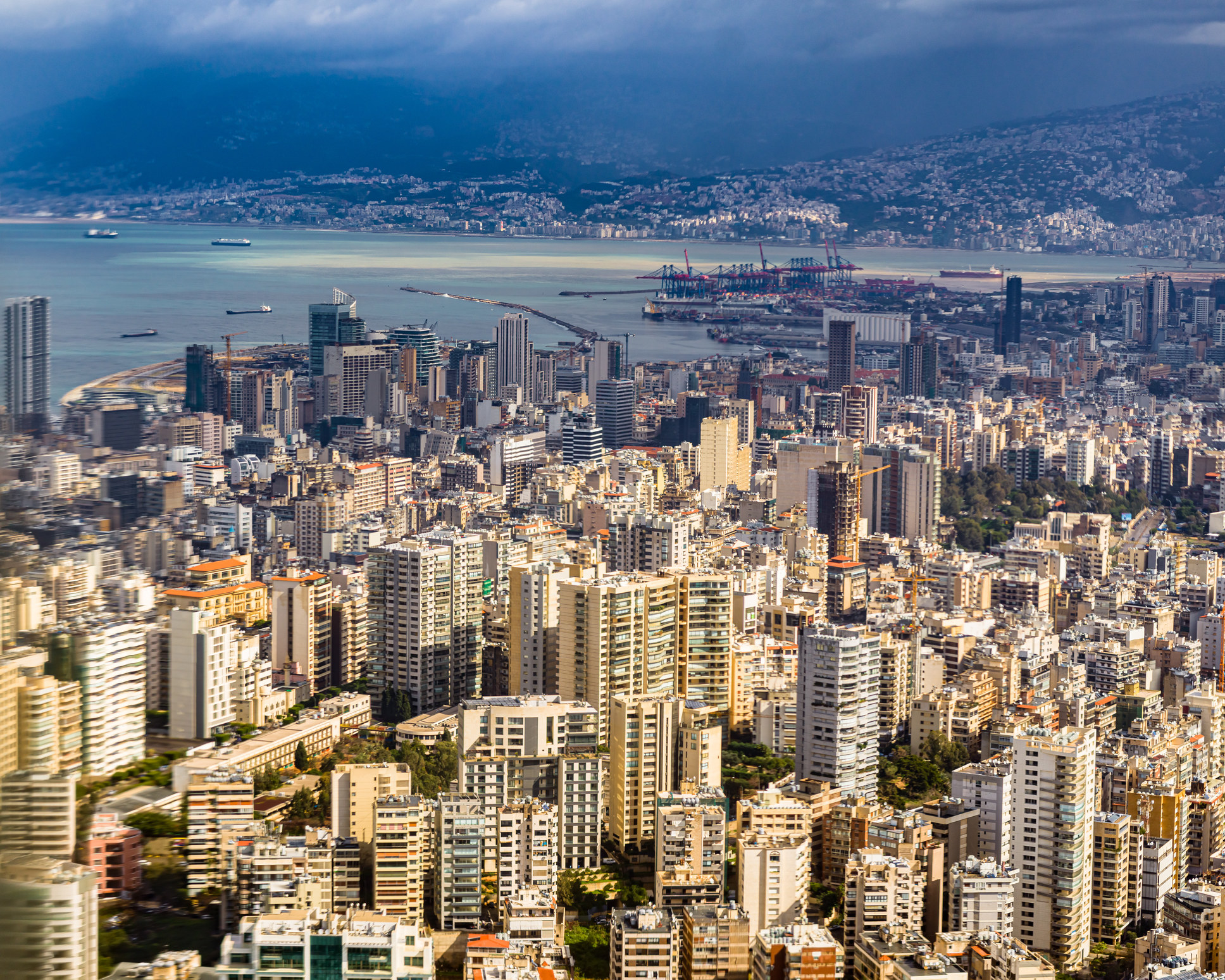 A cityscape of Beirut.