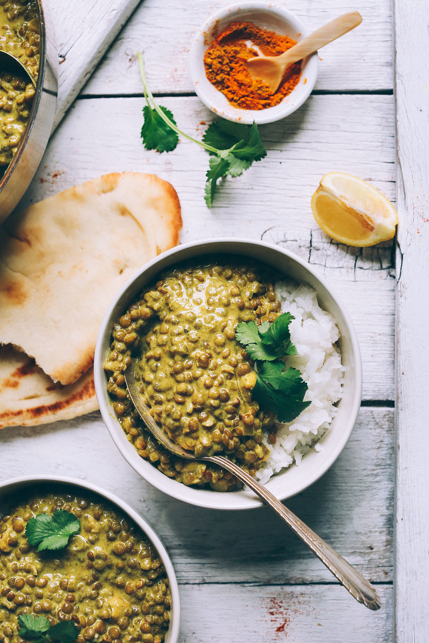 One Pot Lentil Green Curry