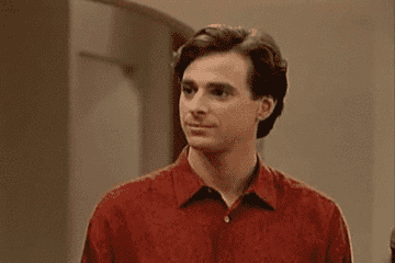 Danny looking disturbed on full house