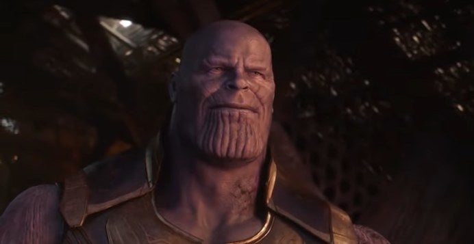Thanos smiling as he stares at the sun in &quot;Avengers: Infinity War&quot;