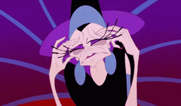 GIF of Yzma annoyed