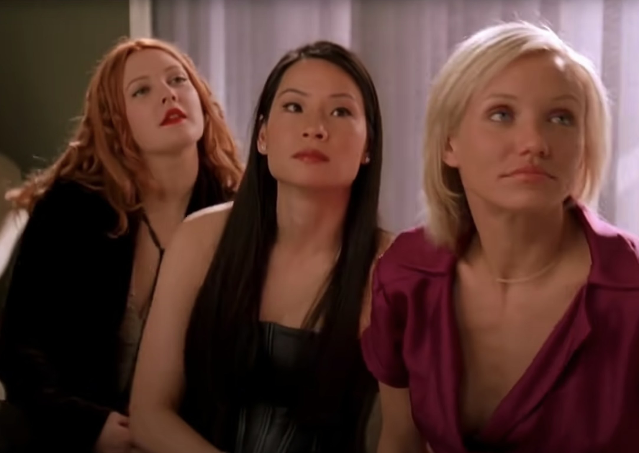 Cameron Diaz as Natalie Cook Drew Barrymore as Dylan Sanders and Lucy Liu as Alex Munday