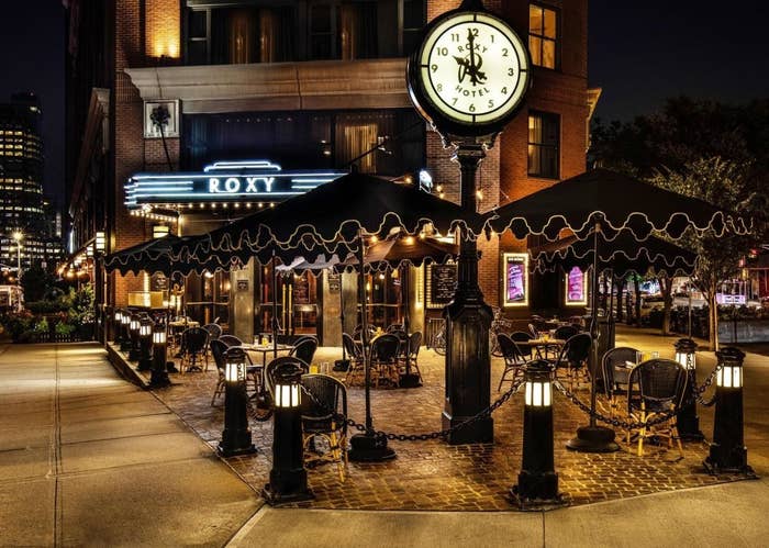 The exterior of the Roxy Hotel