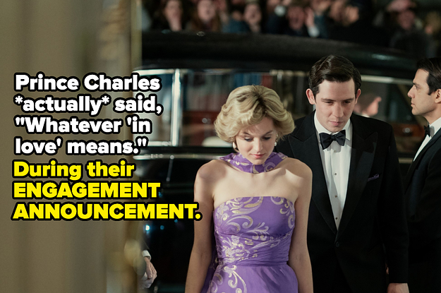 Prince Charles actually said "Whatever in love means" during his and Diana's engagement announcement