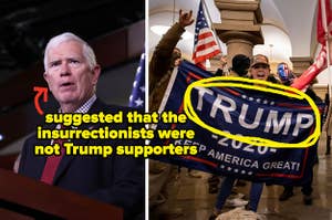 Mo Brooks suggested that the insurrectionists were not Trump supporters