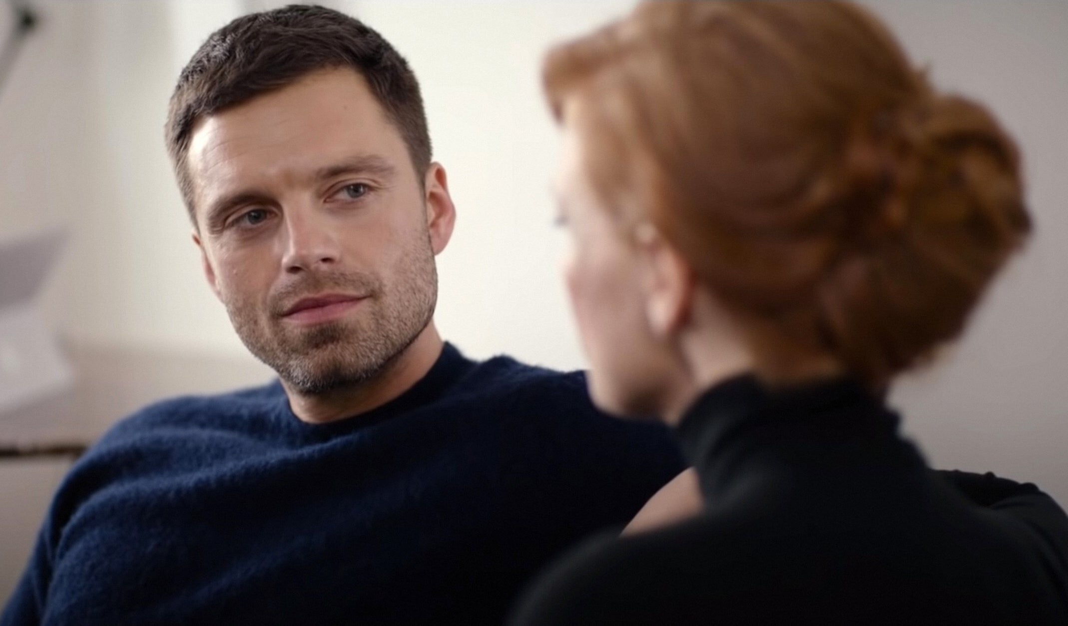 Sebastian Stan and Jessica Chastain in The 355