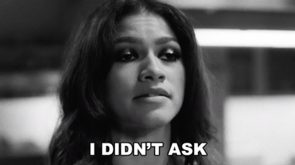 Zendaya in &quot;Malcolm and Marie&quot; saying &quot;I didn&#x27;t ask&quot;