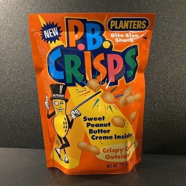 Bag of PB Crisps against a neutral background