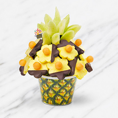 Chocolate dipped pineapple bouquet