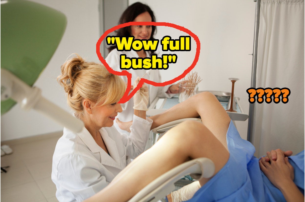A gynecologist giving a woman a pap smear