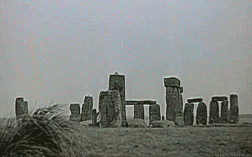 An ominous-looking view of Stonehenge