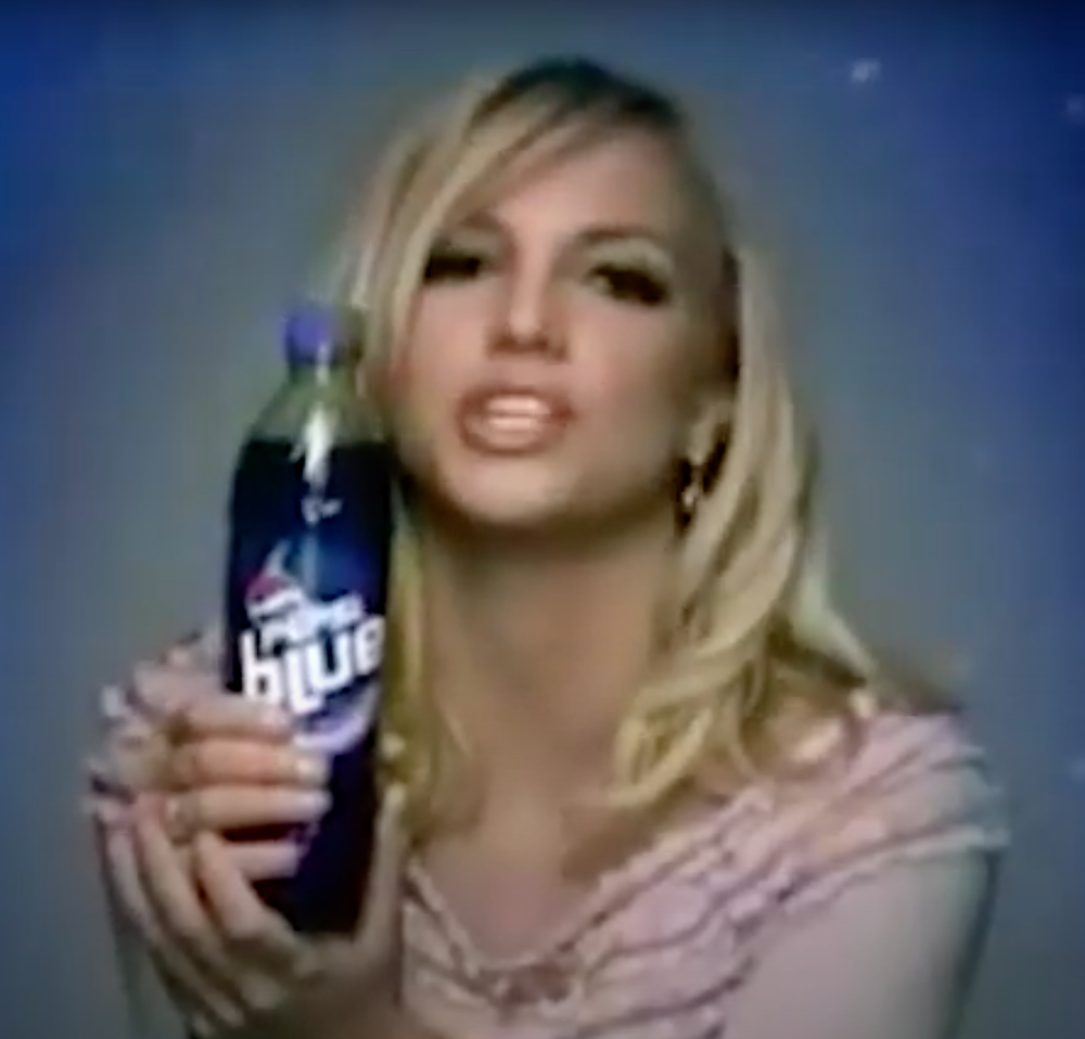 Britney Spears in an advertisement for Pepsi Blue
