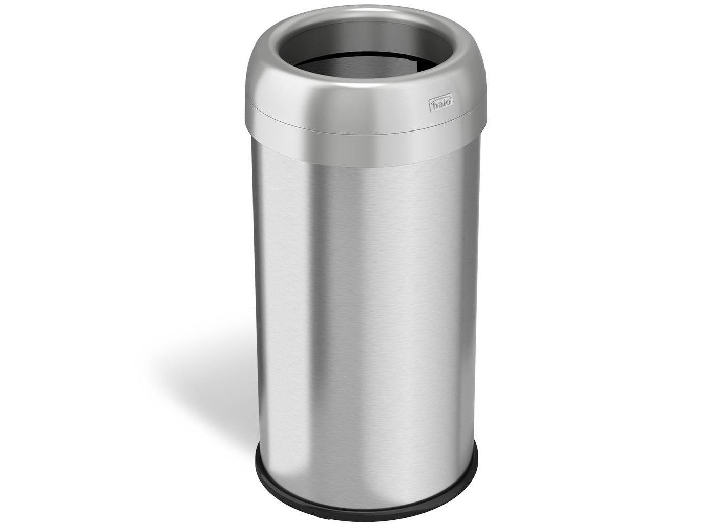 Stainless steel round deodorizing trash can