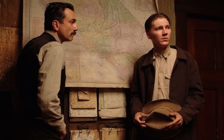 Daniel Day-Lewis as Daniel Plainview and Paul Dano as Eli Sunday in There Will Be Blood