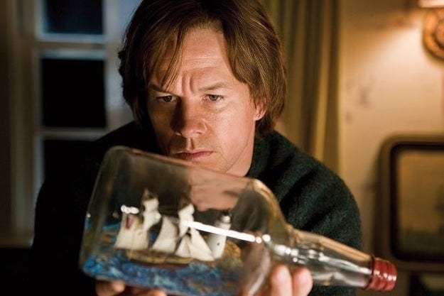 Jack Salmon looking into a ship in a bottle in The Lovely Bones