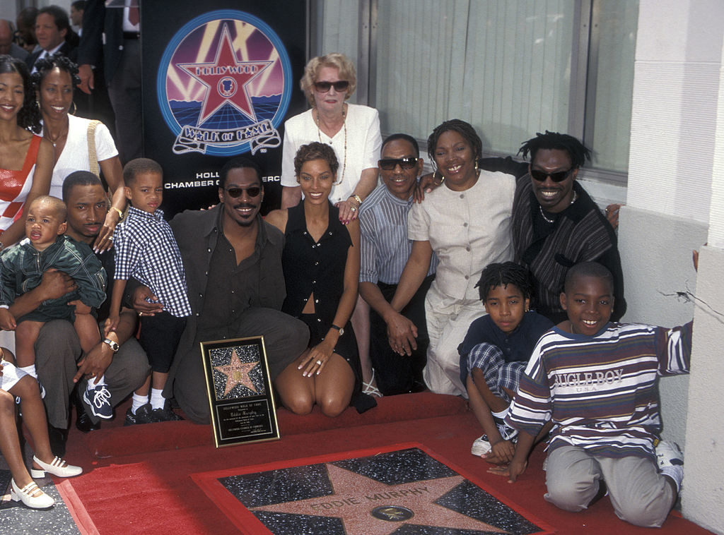 the fam is at his star ceremony on the hollywood walk of fame
