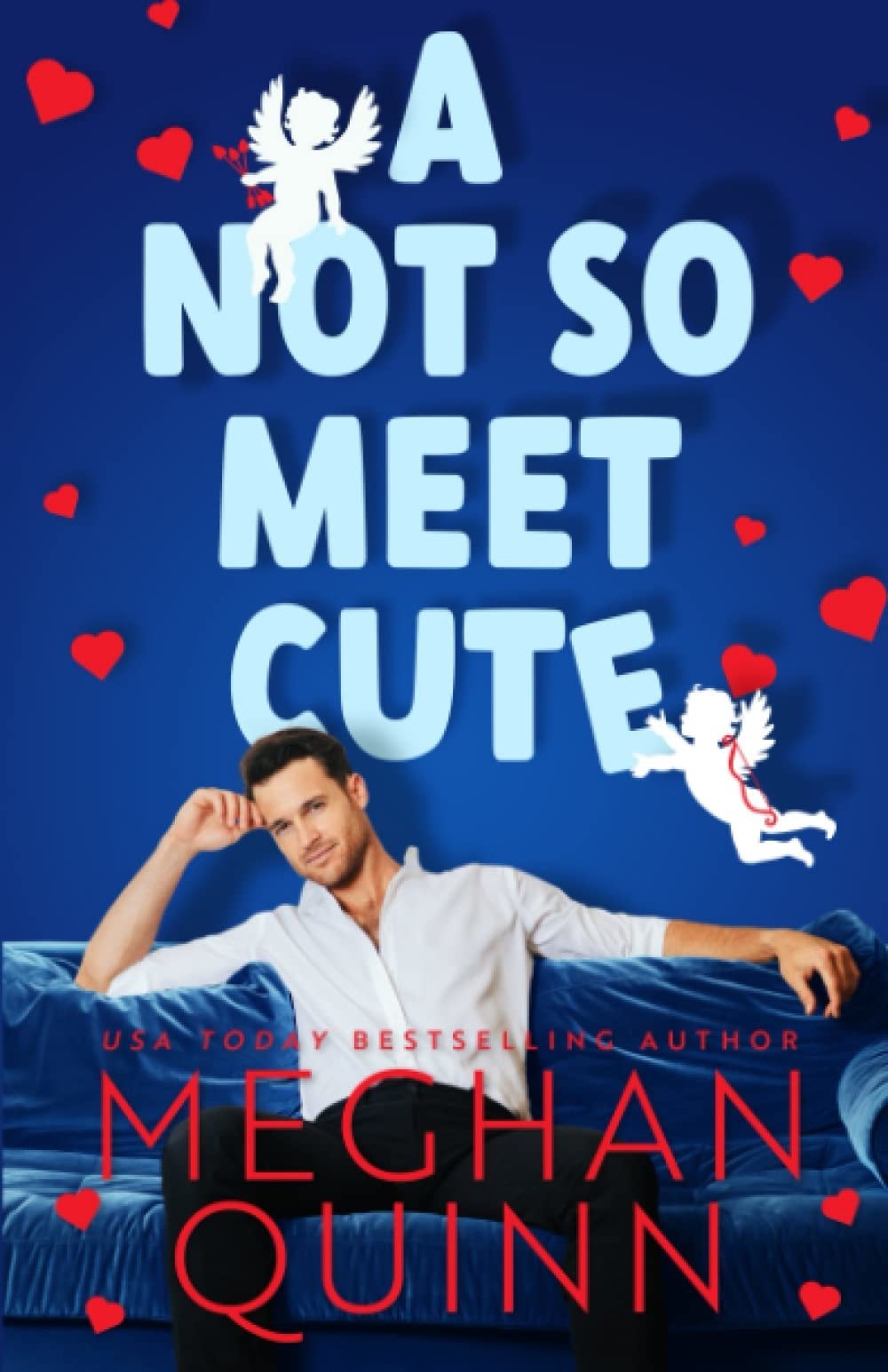 A Not So Meet Cute book cover. Book by Meghan Quinn
