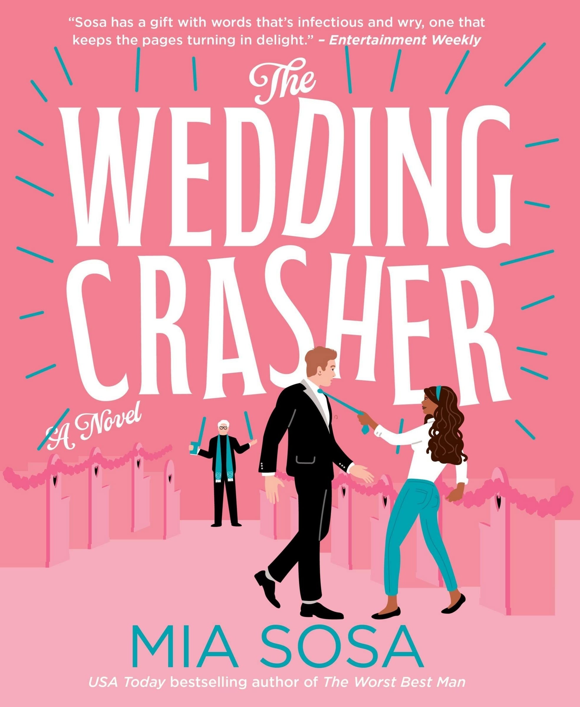 The Wedding Crasher book cover. Book by Mia Sosa