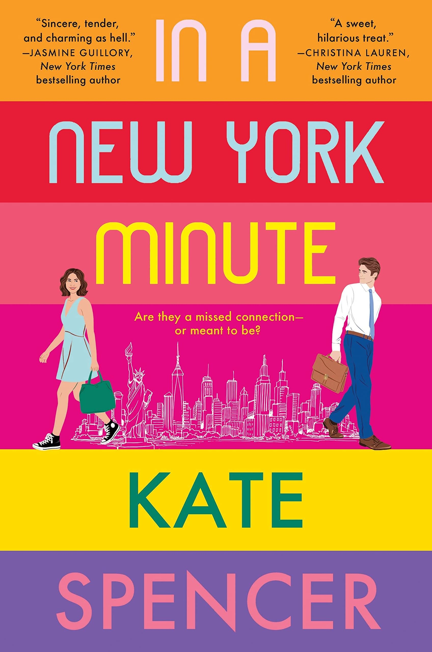 In A New York Minute book cover. Book by Kate Spencer
