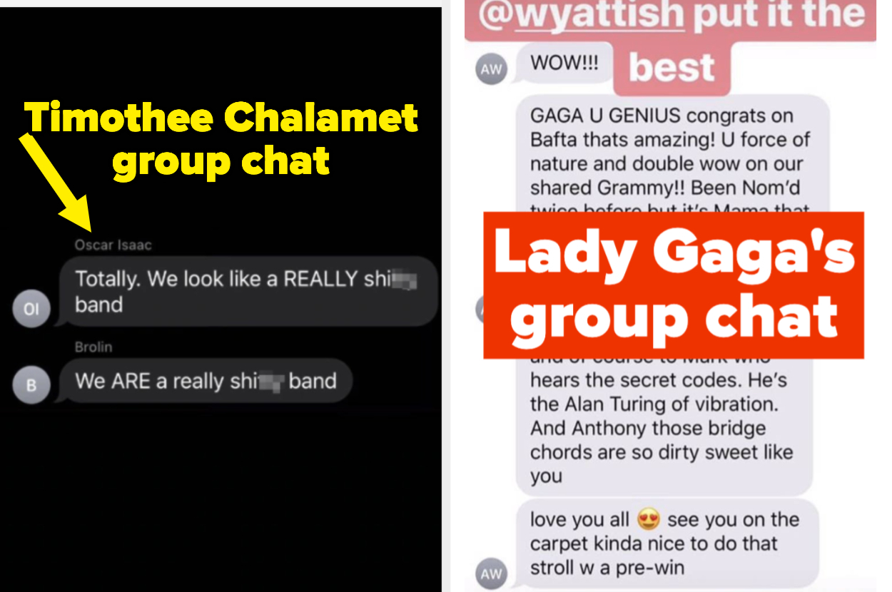 Celebrity Group Chats