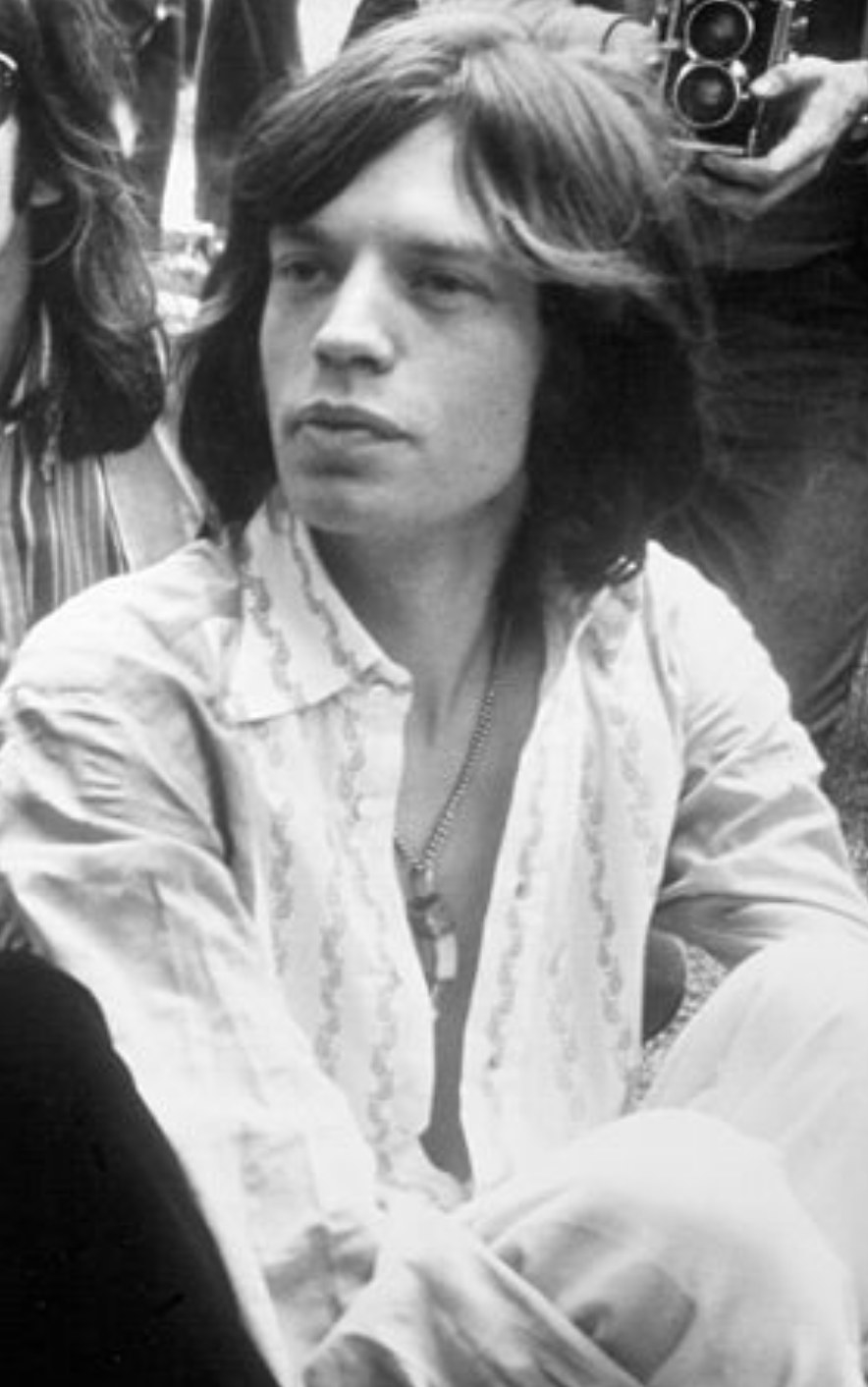 Jagger with the Rolling Stones in 1969 at Hyde Park
