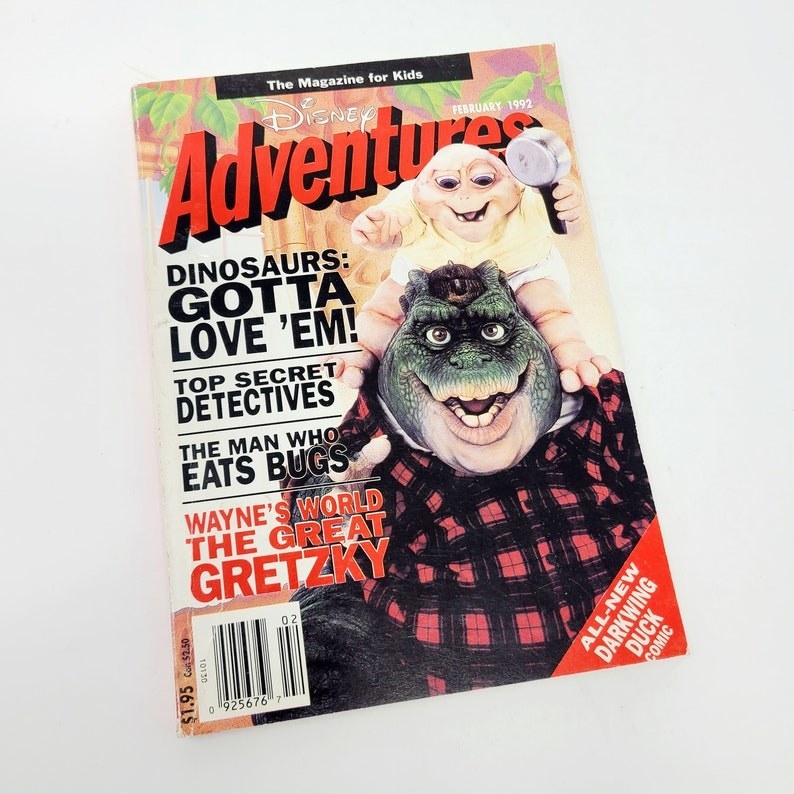 Disney Adventure magazine with Dinosaurs on the cover