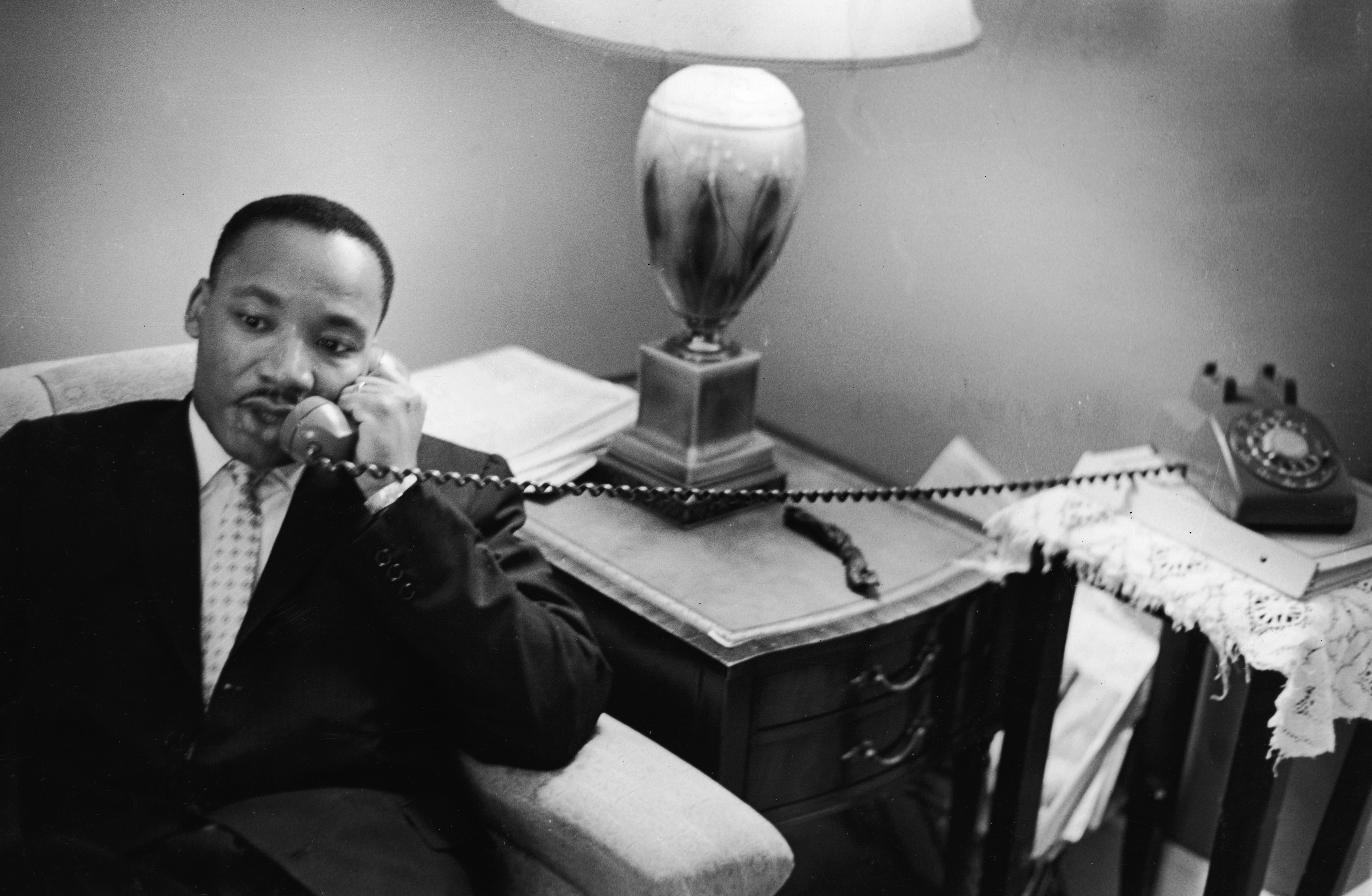 Dr. King on the phone