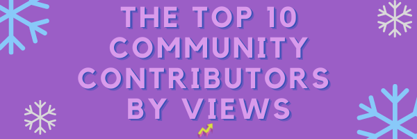 Top 10 Community Contributors By Views