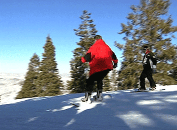 snowboarder falling