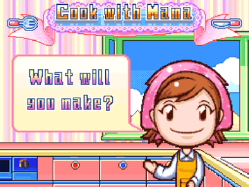 Cooking Mama asking &quot;What will you make?&quot;
