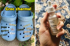 Croc charms and The Ordinary serum