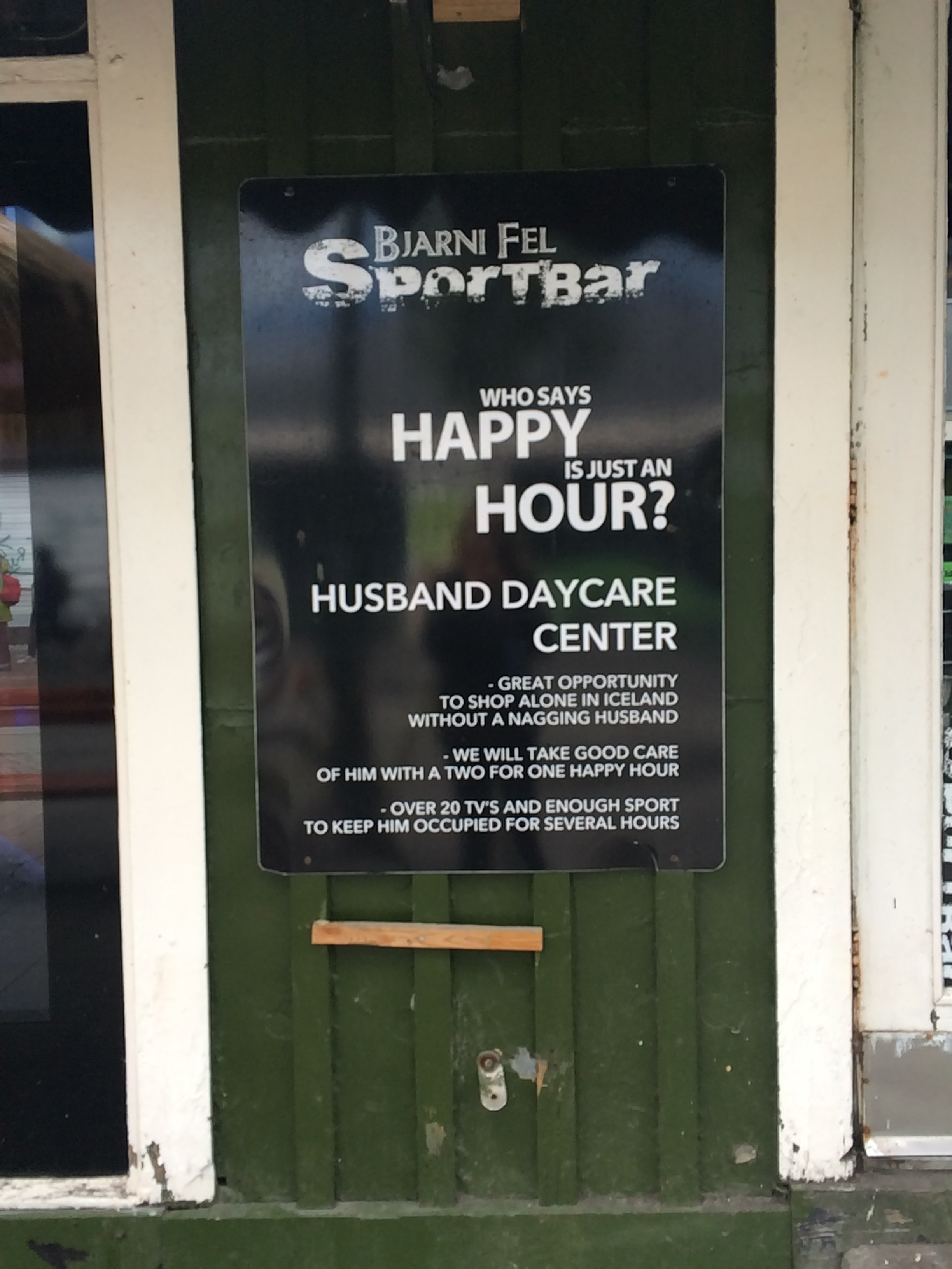 bar that advertises itself as a &quot;husband daycare center&quot;