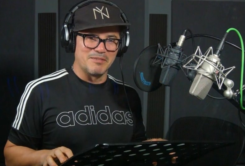 John Leguizamo in the studio about recording his part of Bruno for Encanto