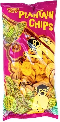 Branded bag of plantain chips