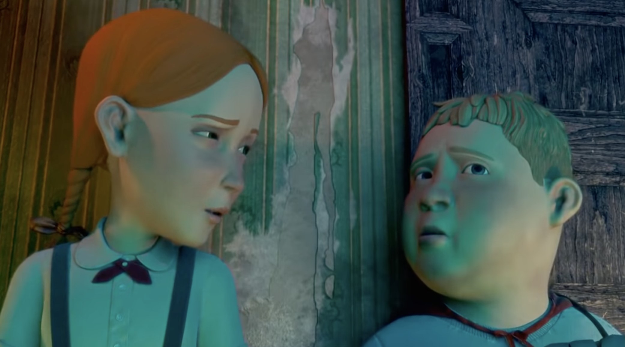 Jenny and Chowder in Monster House