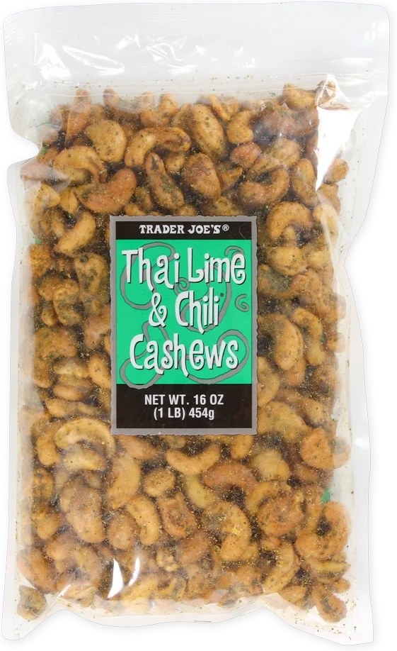 Branded bag of Thai Lime &amp;amp; Chili Cashews