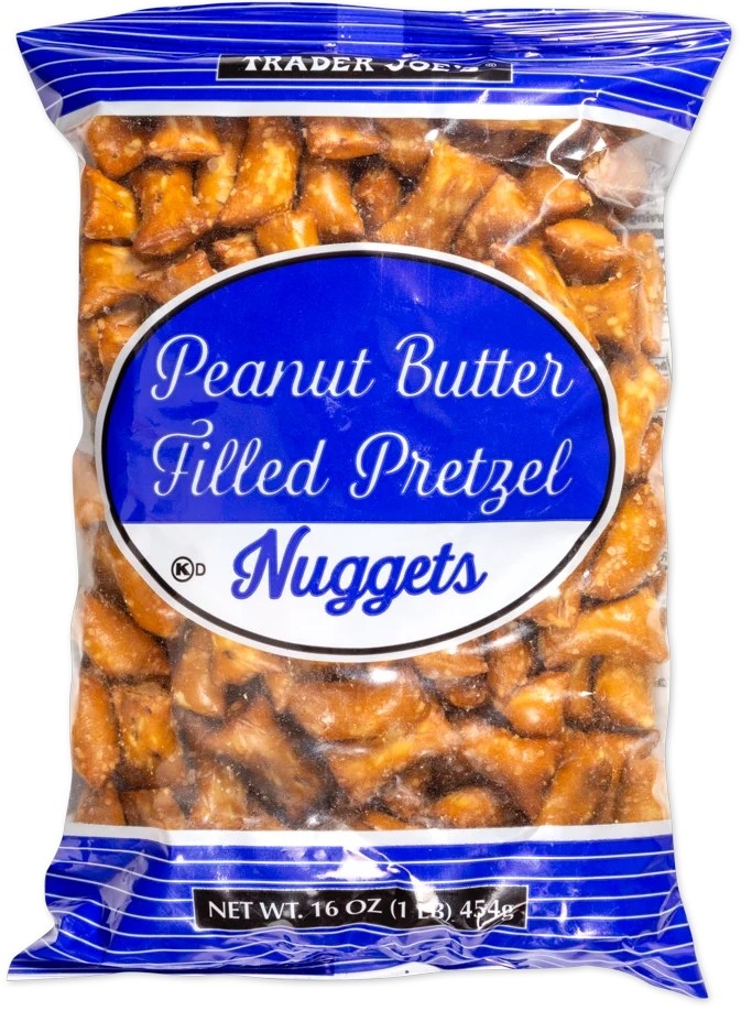 Branded bag of Peanut Butter Filled Pretzel Nuggets