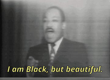 Dr. King professes Black is beautiful