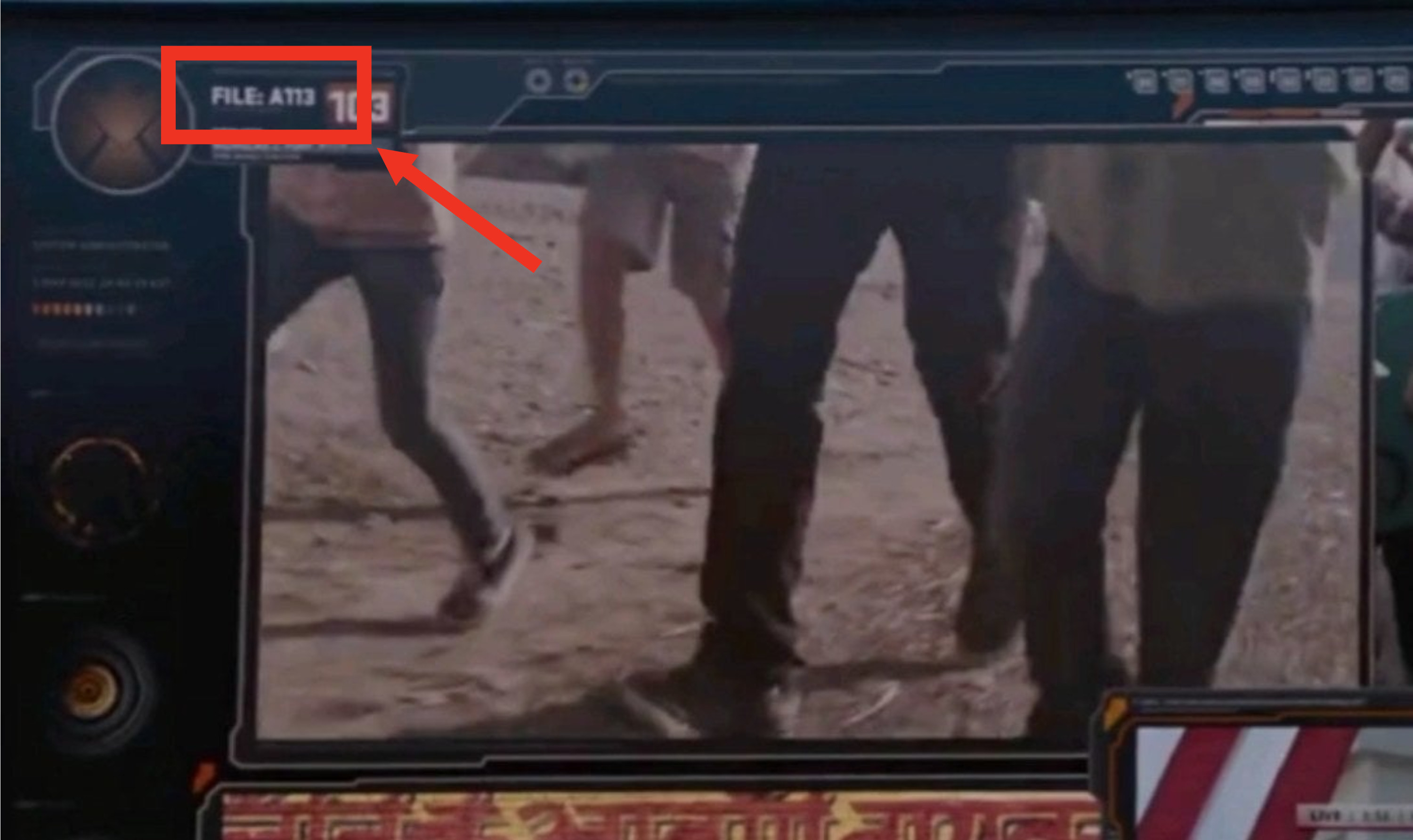A113 cameo in the first Avengers