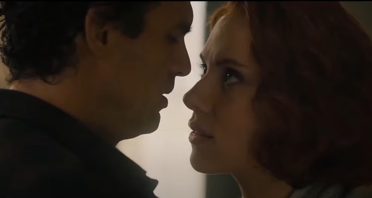 Bruce Banner and Natasha Romanoff in Age of Ultron