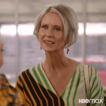 GIF of Miranda on And Just Like That