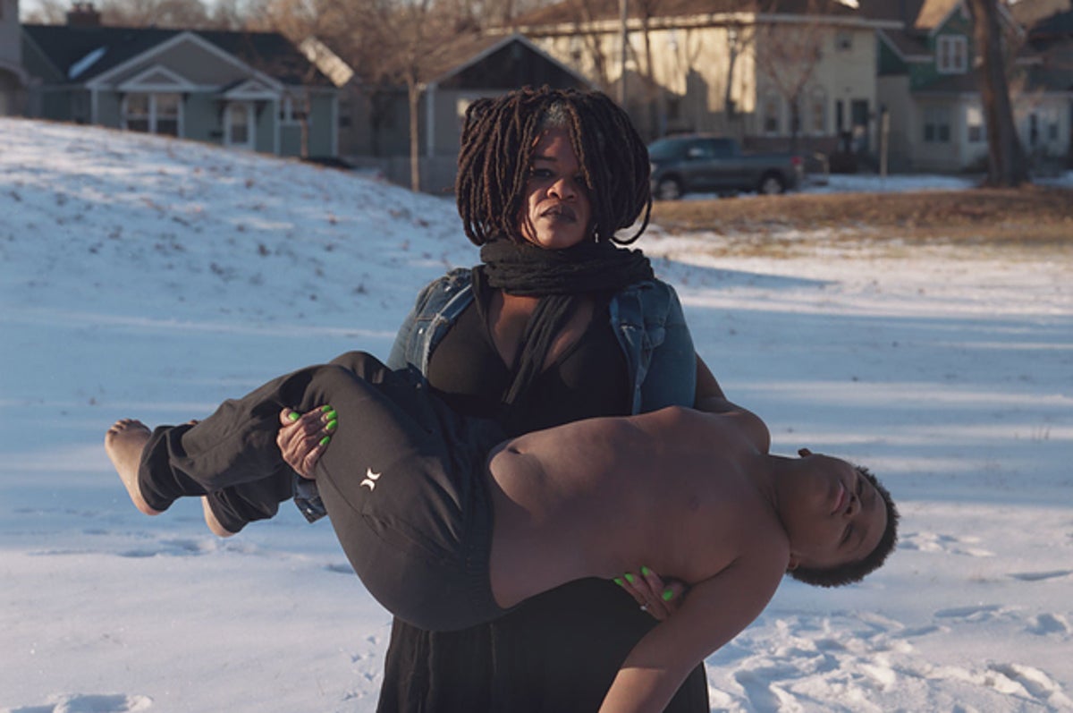 Black Mothers And Sons Posed Like Michelangelo’s “Pietà” To
Show The Stakes Of Police Brutality
