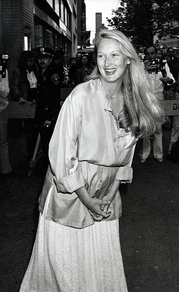 Meryl in the &#x27;70s with a huge smile on her face