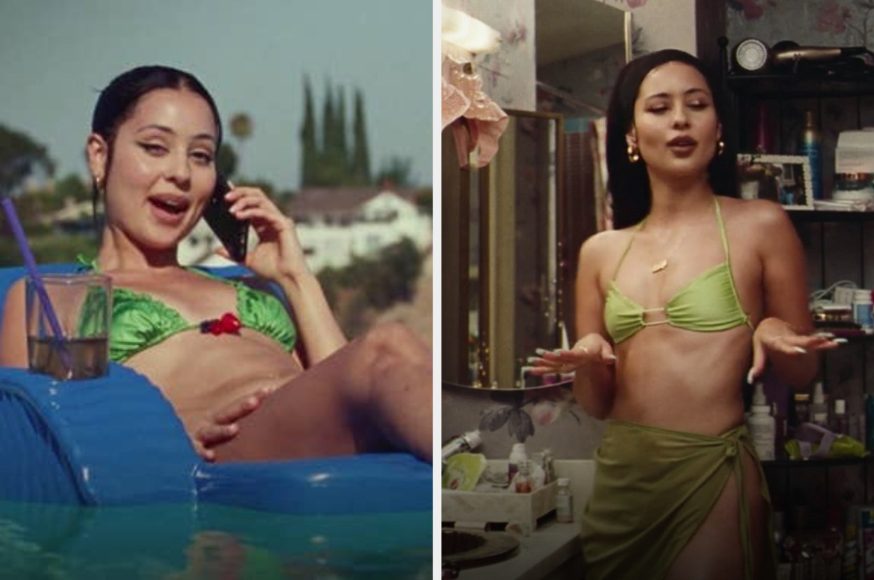 Maddy wears some green bikinis in &quot;Euphoria&quot;